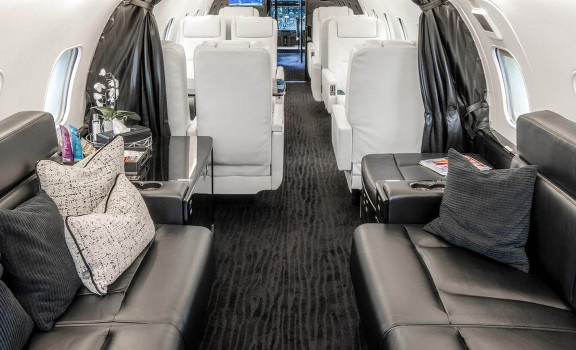 2001 Global Express interior